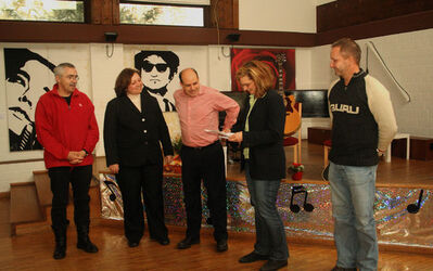 Erko Bassmann, Antje Schwarzer, Angelika Schöttler, Frank Schmiedchen und Uwe Reiter